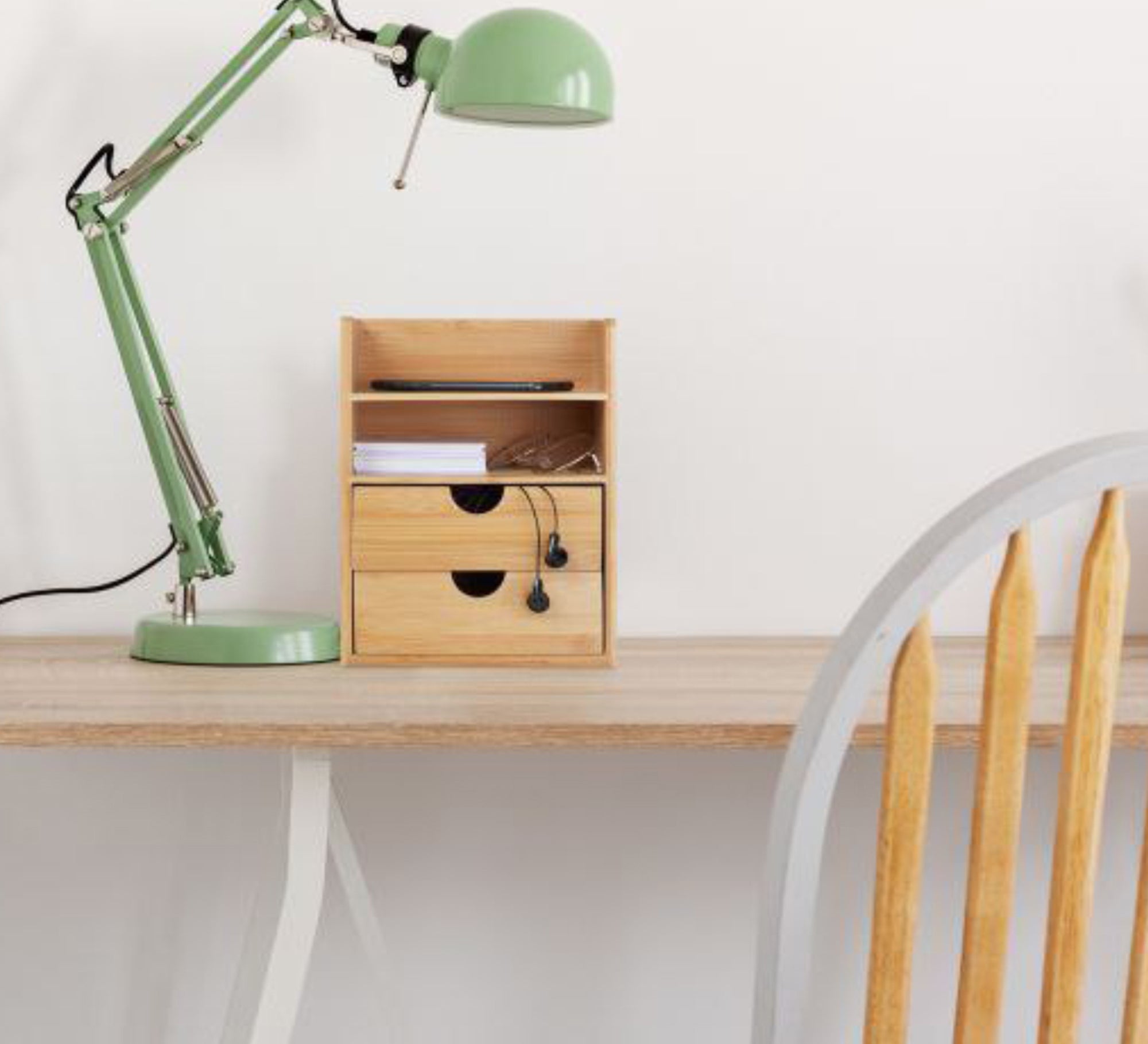 Desk organizer with two drawers