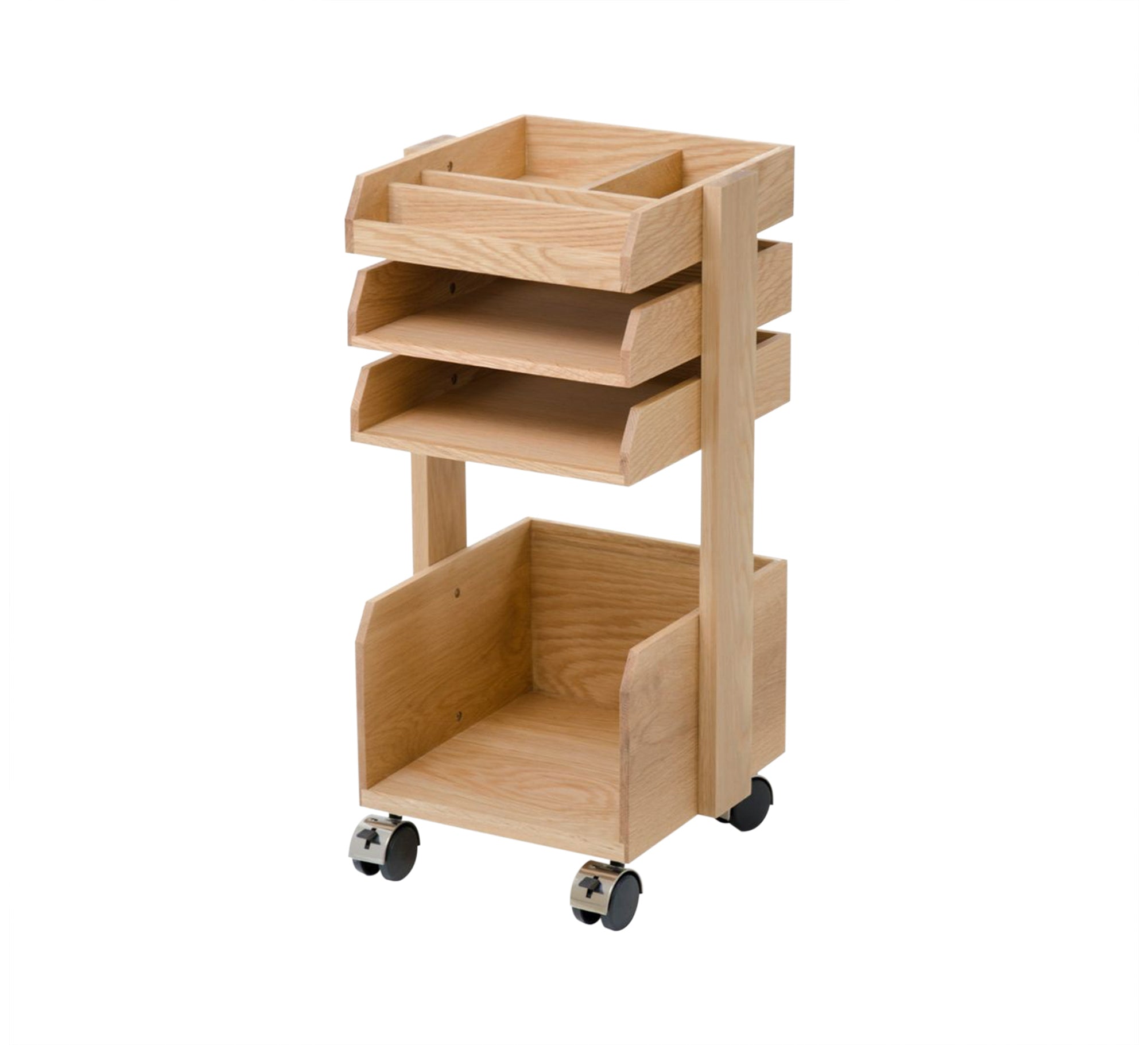 Book Organizer with Wheels