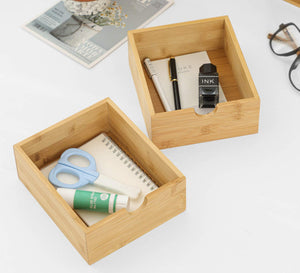 Wooden desk organizer