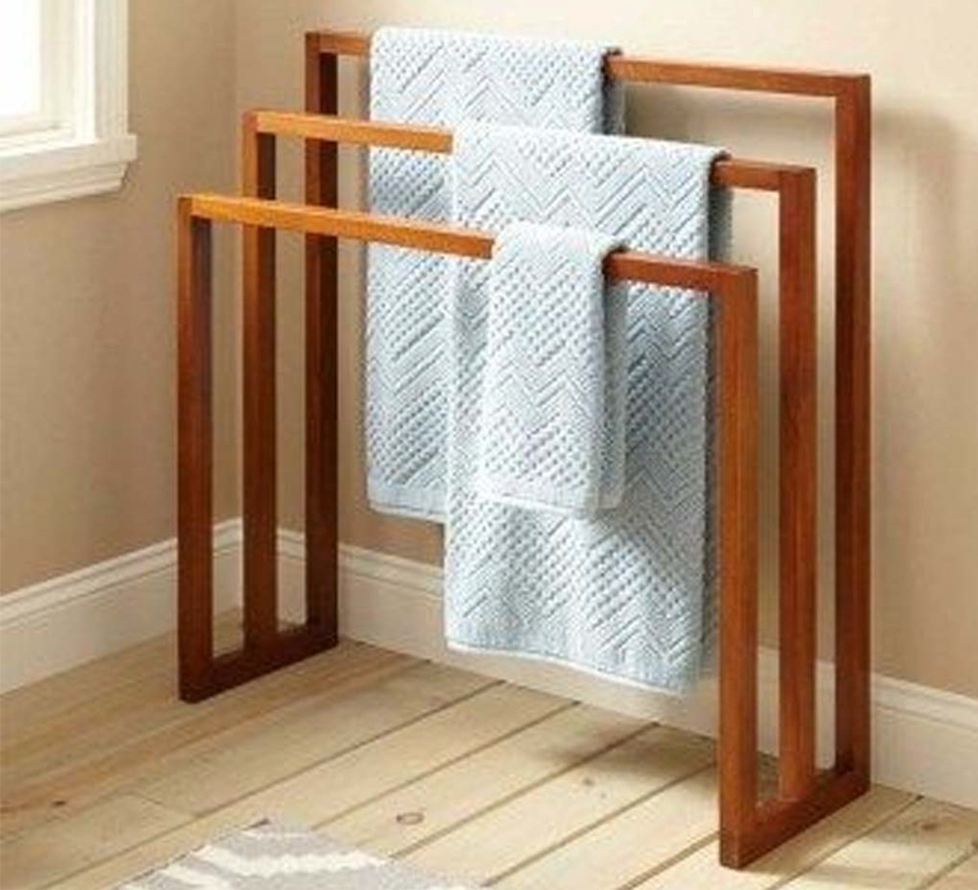 Brown Clothes Rack