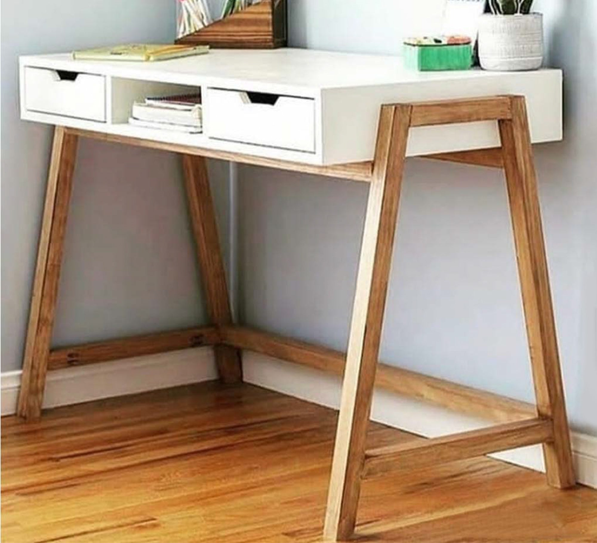 White and Beige Desk