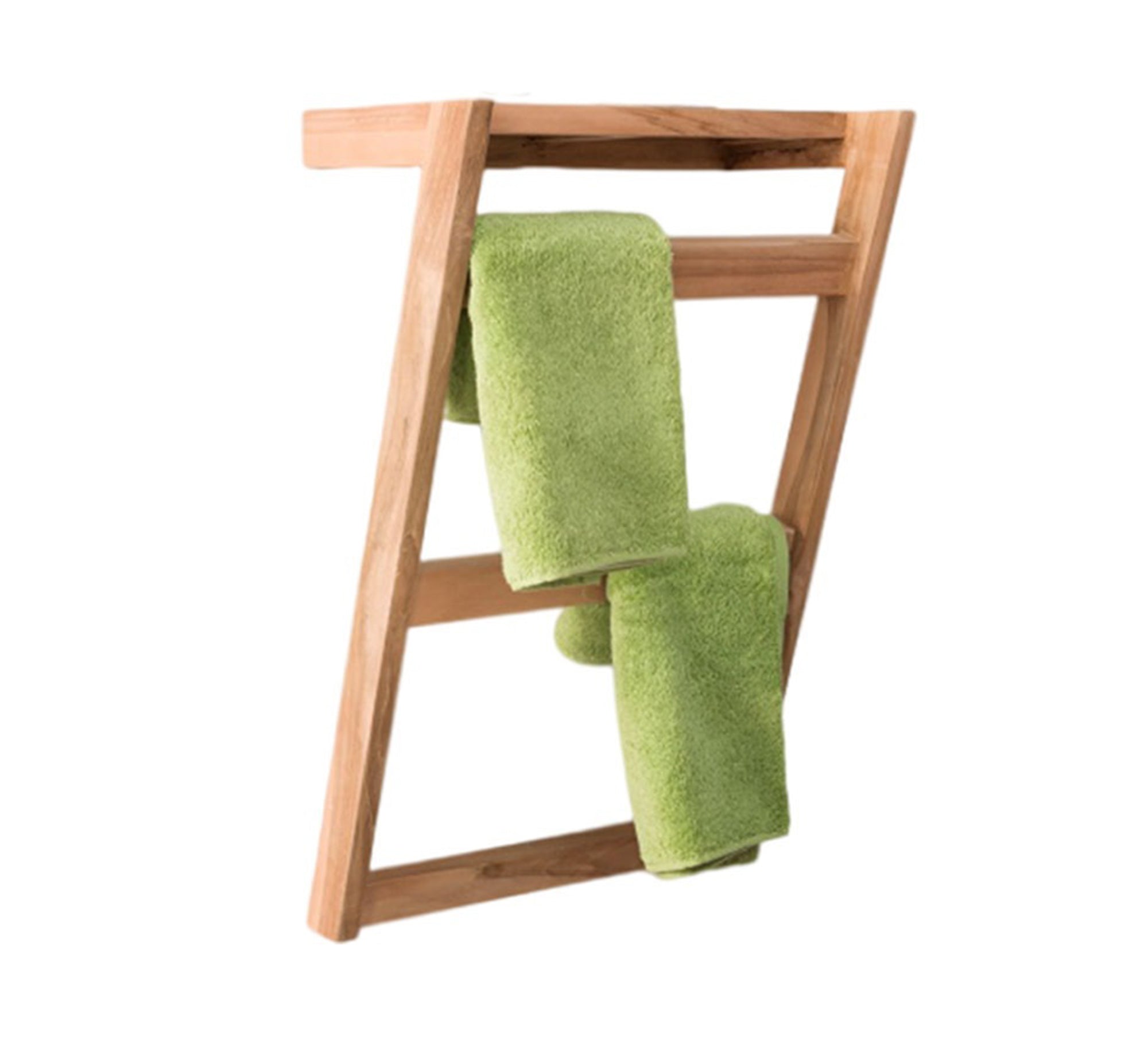 Beige Swedish Wood Towel Holder