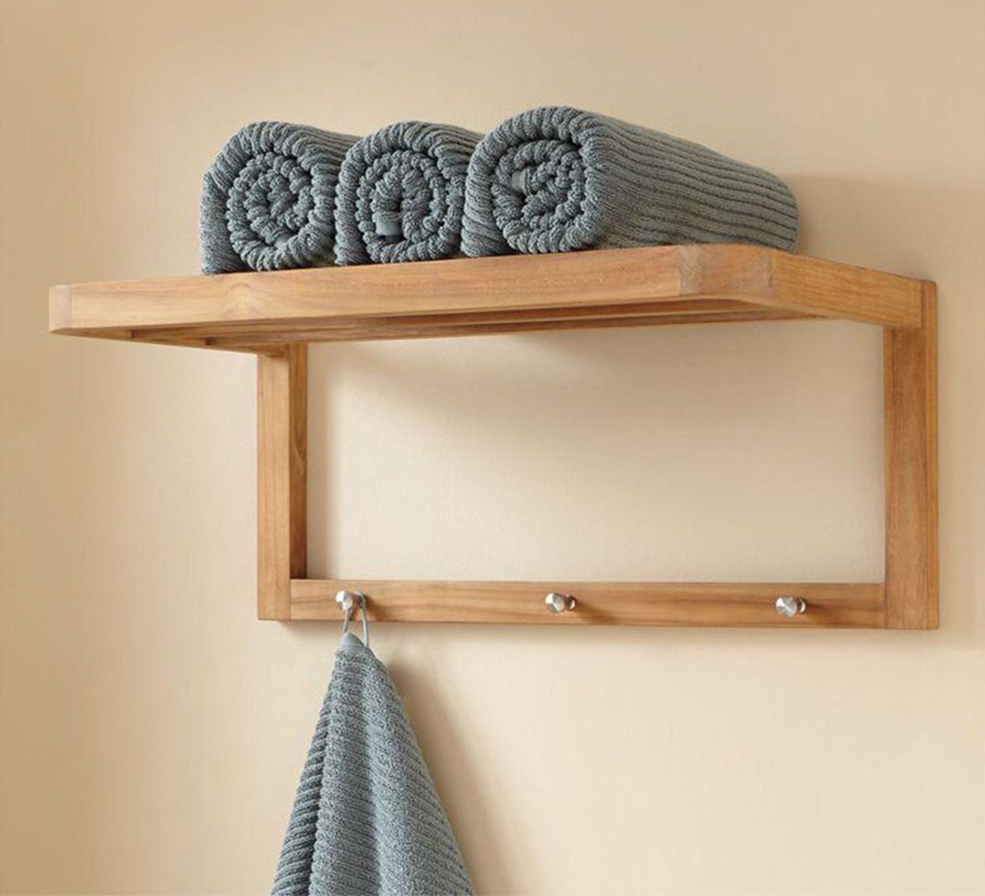 Swedish Wood Towel Holder