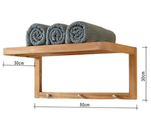 Swedish Wood Towel Holder