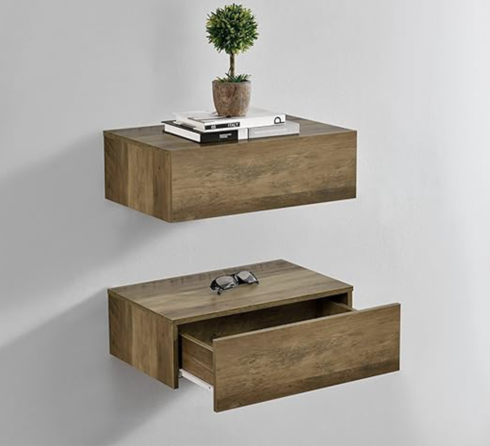 Set Including Wall Shelf and Drawer in MDF Size