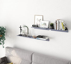 Set of 2 Floating MDF Wall Shelves