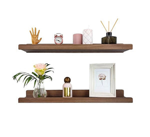 Floating Swedish Wood Wall Shelf