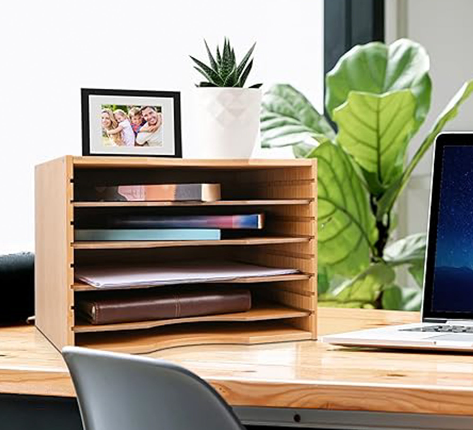 MDF Desk Organizer for Books and Folders