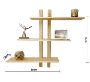 مجموعه أرفف للحائط من الخشب السويدي