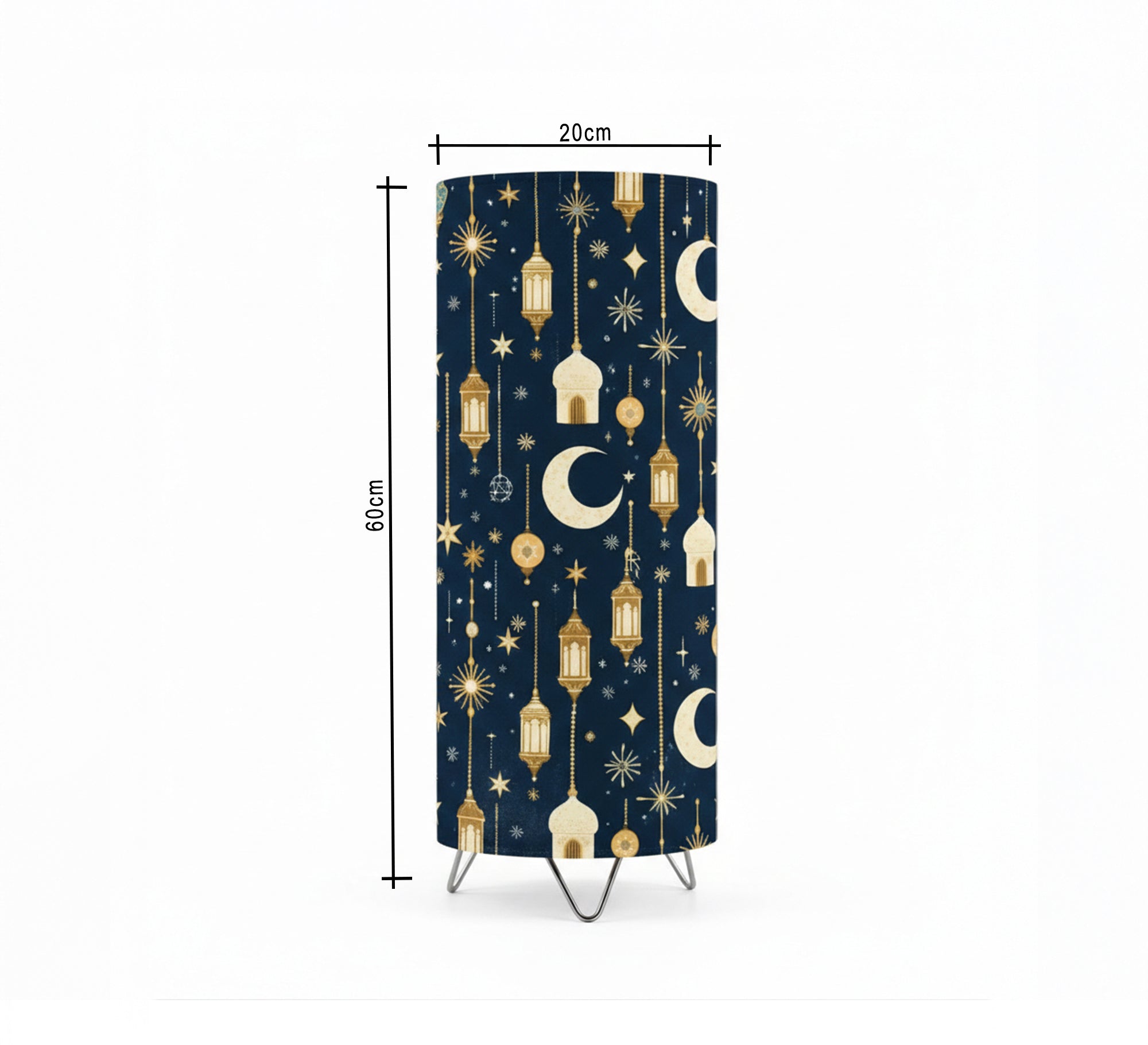 Table lamp with cheerful Ramadan designs