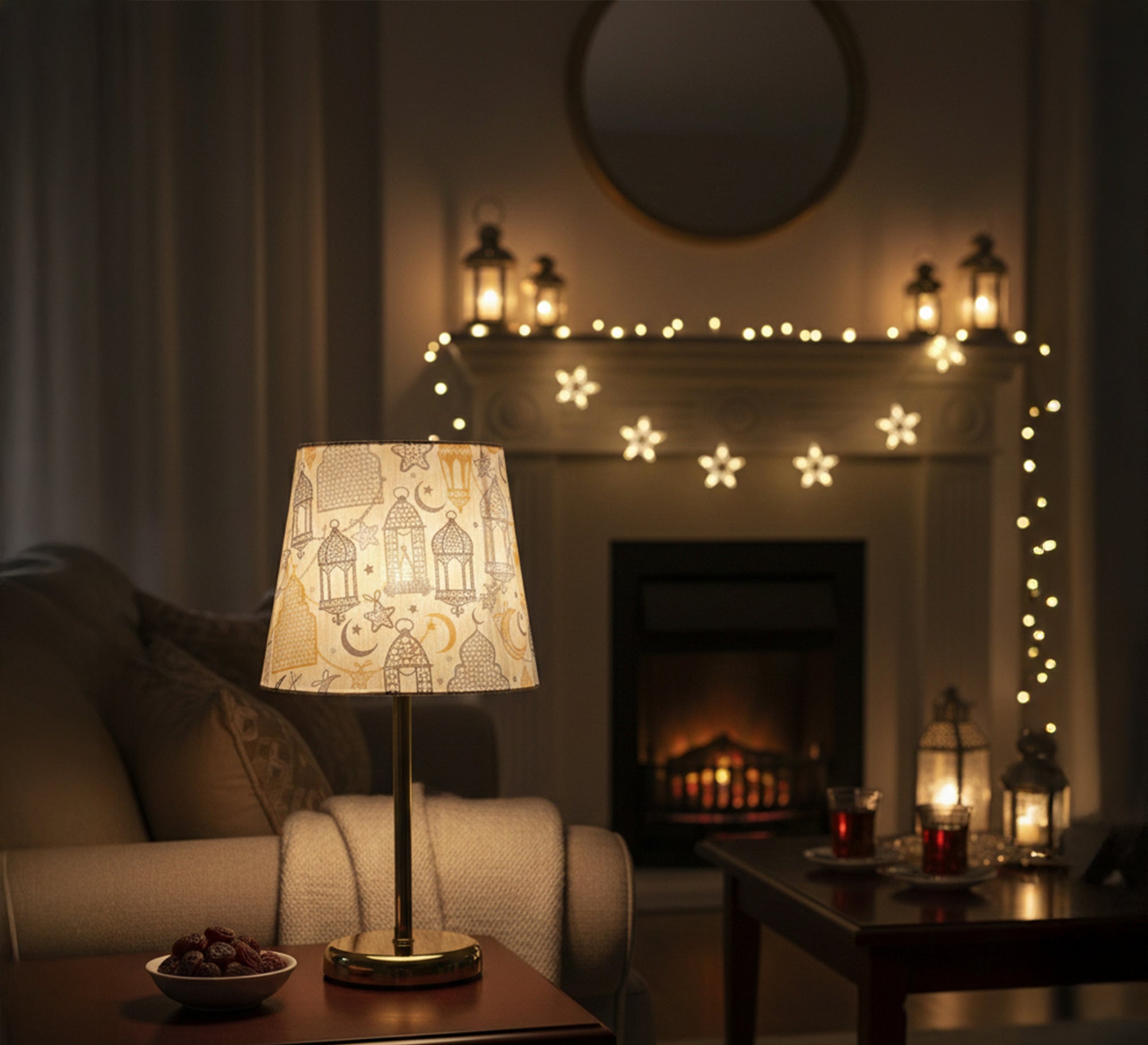 A cheerful table lamp for the Ramadan atmosphere