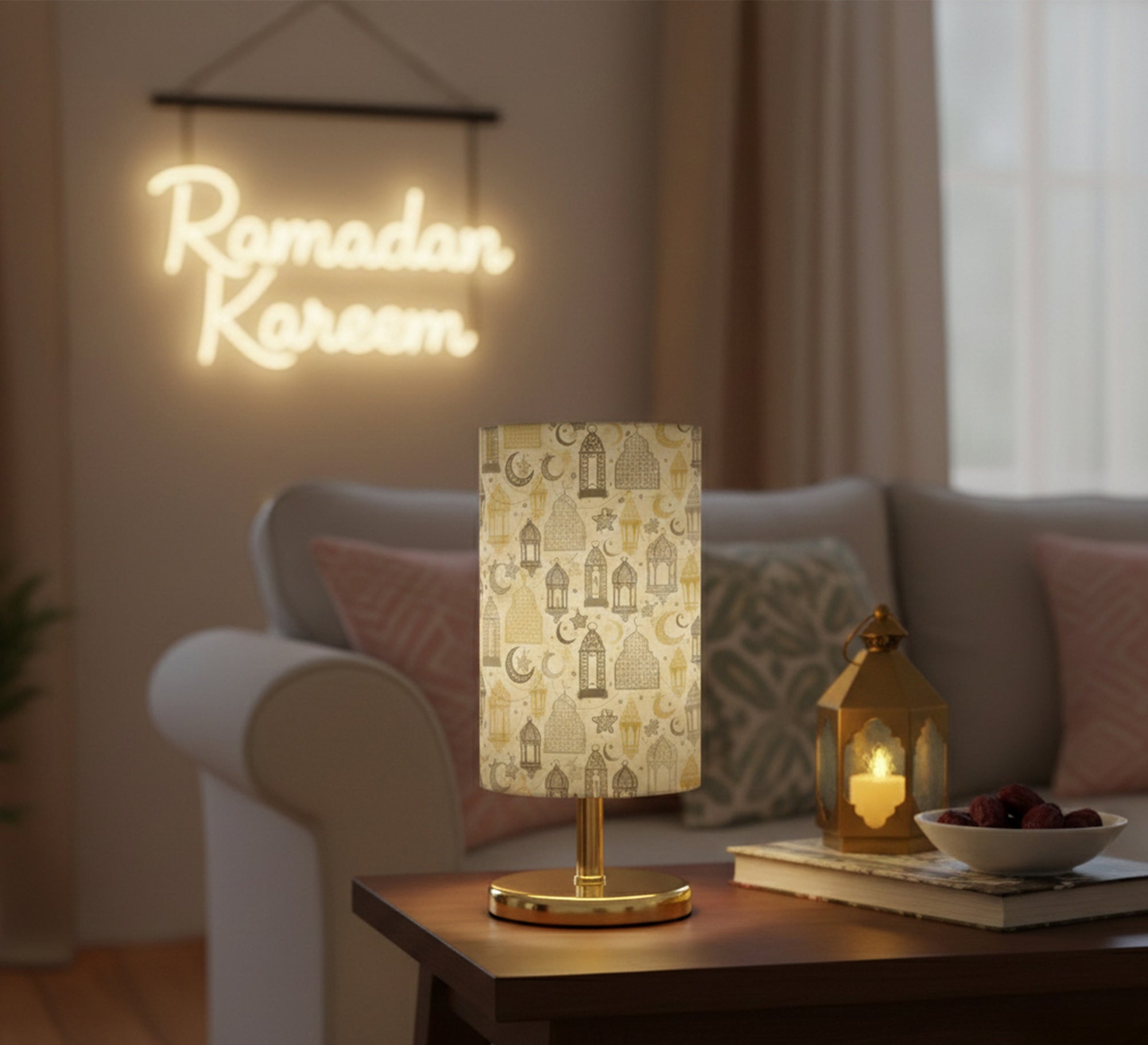 A Ramadan table lamp for a magical atmosphere
