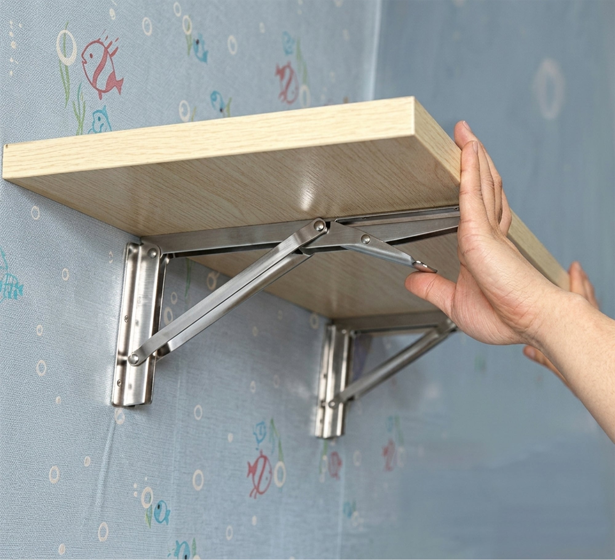Smart folding desk or shelf