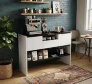 Black and white coffee corner