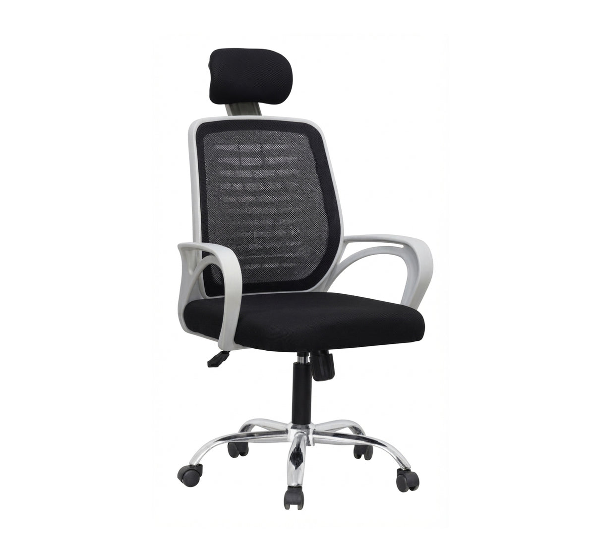 Stylish chair with a white frame