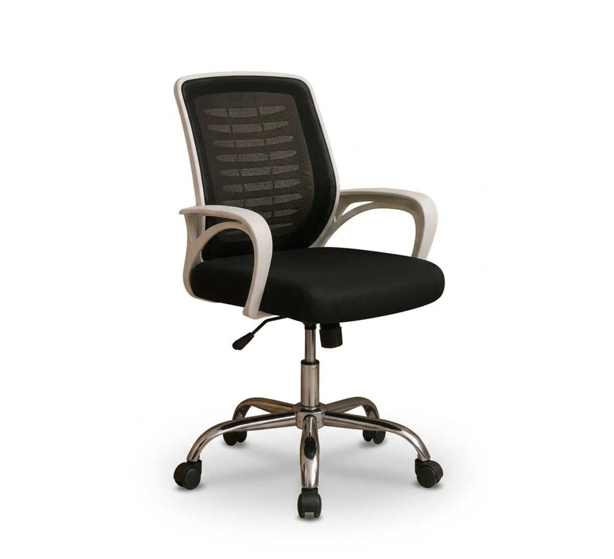 Stylish chair with a white frame