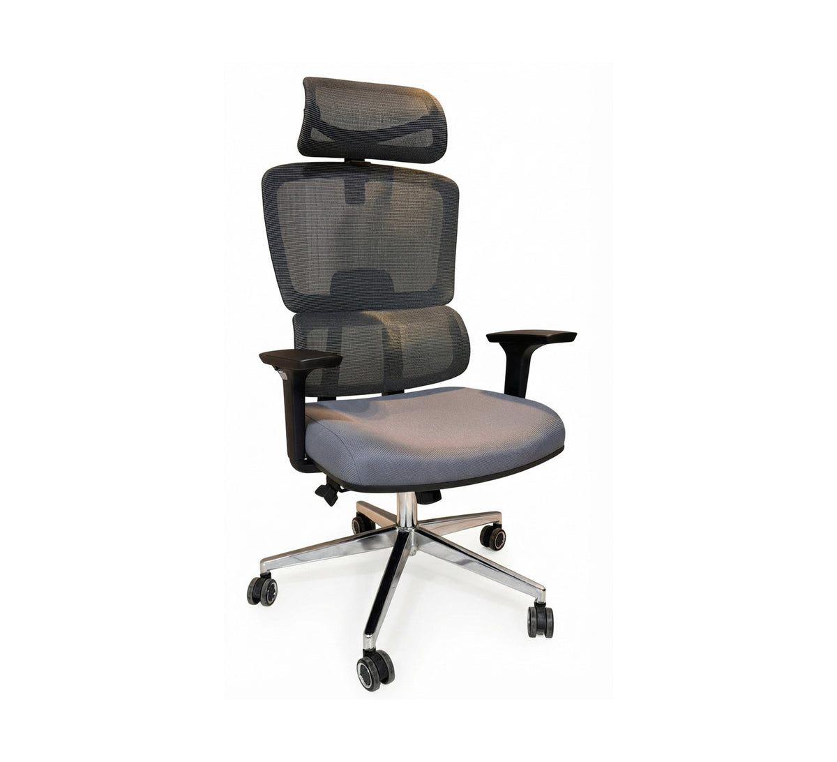 Comfortable and High Office Chair with Burgundy Mesh Back