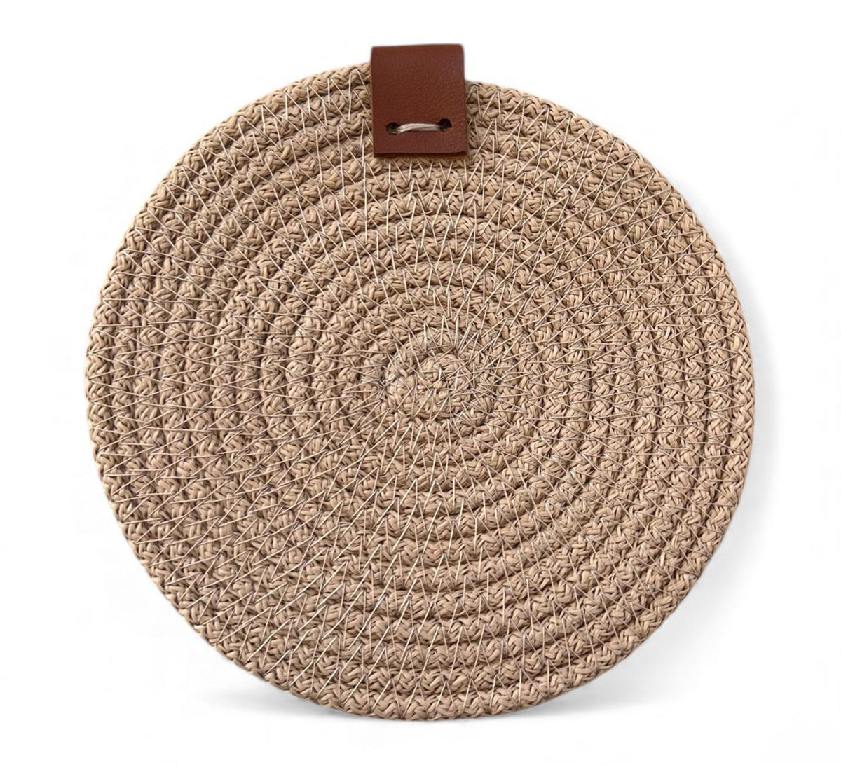Round woven table mat