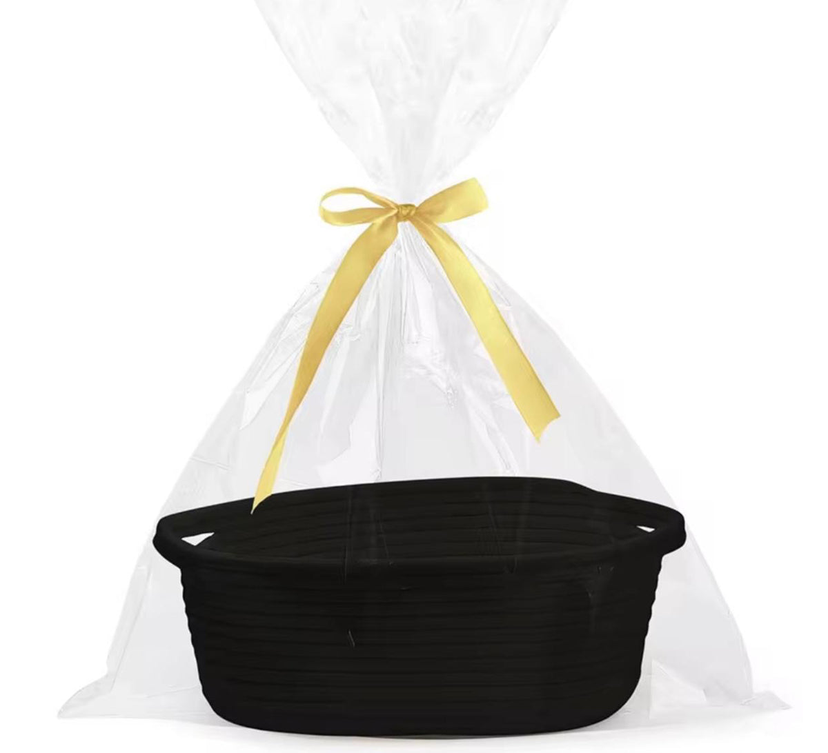 Oval gift basket with handles available in several colors