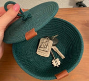 Small round container with a lid