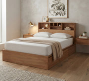 A Bed with backrest, desk and drawer - Vitrine Furniture - Beds