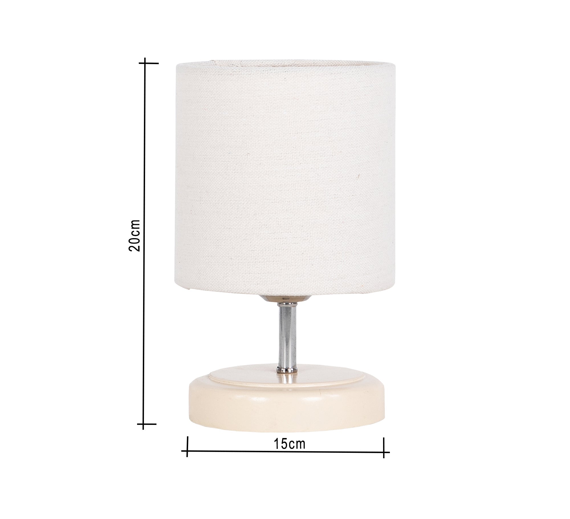 A beige Lampshade with a circular base - Vitrine Furniture - Lighting