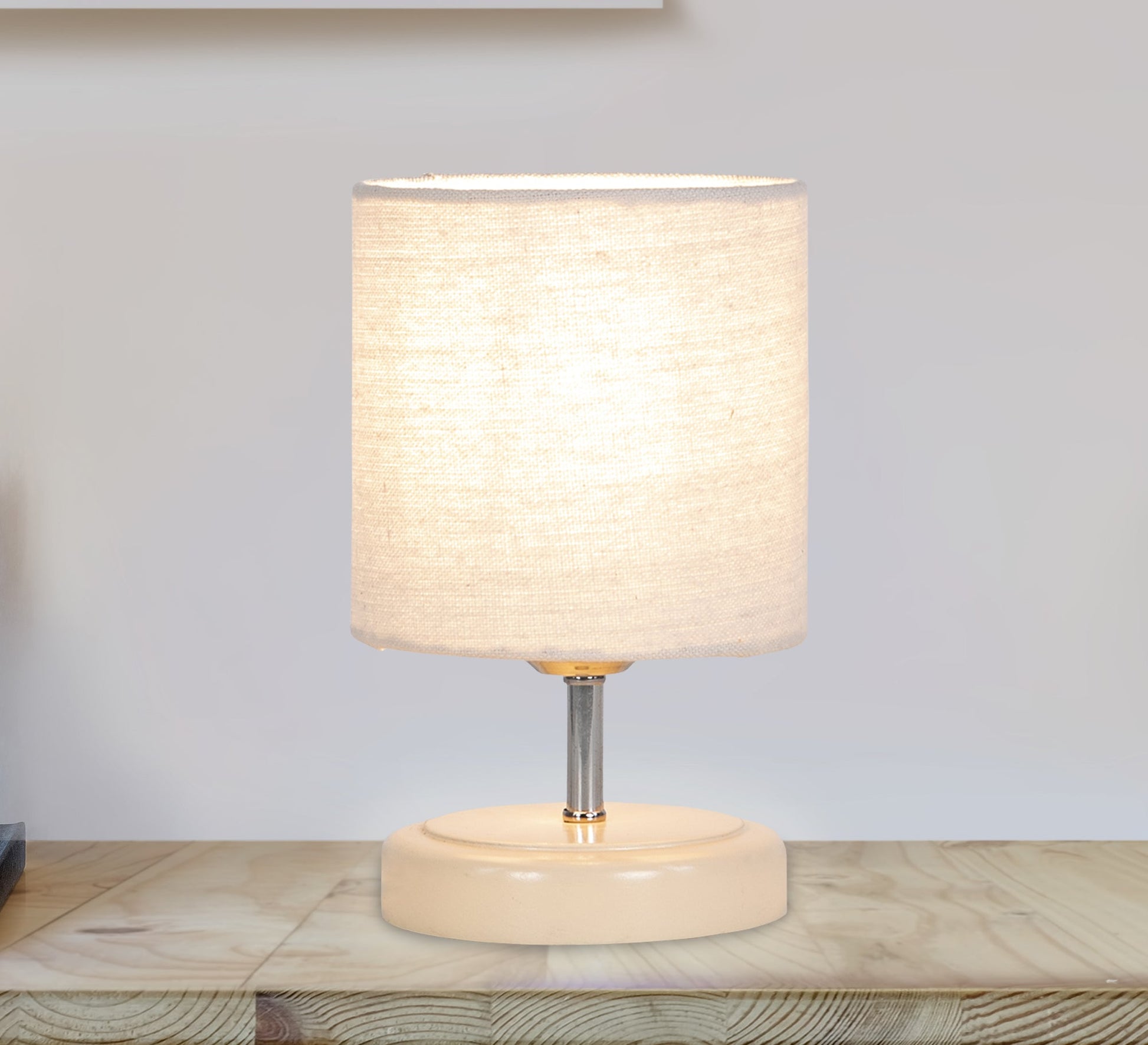 A beige Lampshade with a circular base - Vitrine Furniture - Lighting