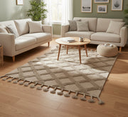 A beige rug with a delicate diamond necklace - Vitrine Furniture - Accessories