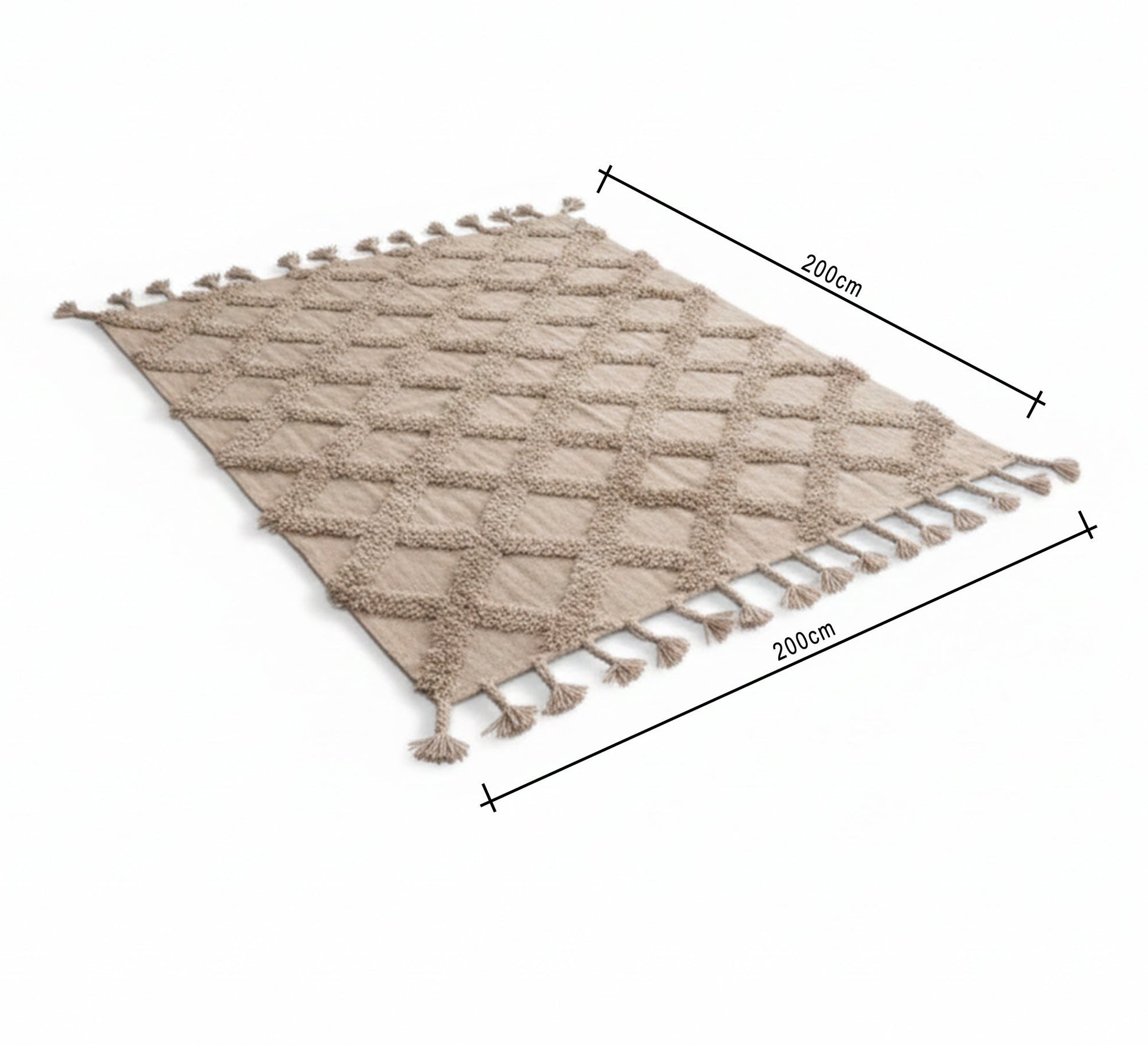 A beige rug with a delicate diamond necklace - Vitrine Furniture - Accessories