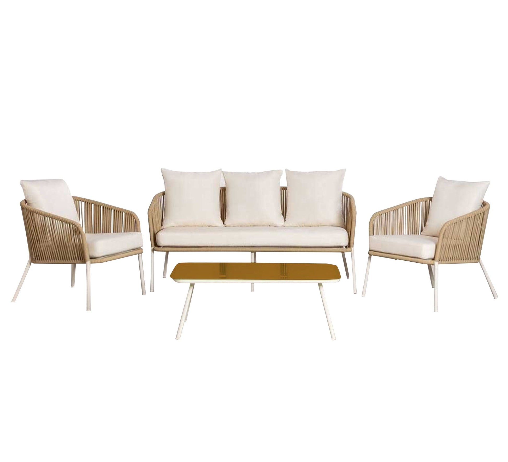 A beige session made of doubar threads - Vitrine Furniture - Outdoor Products