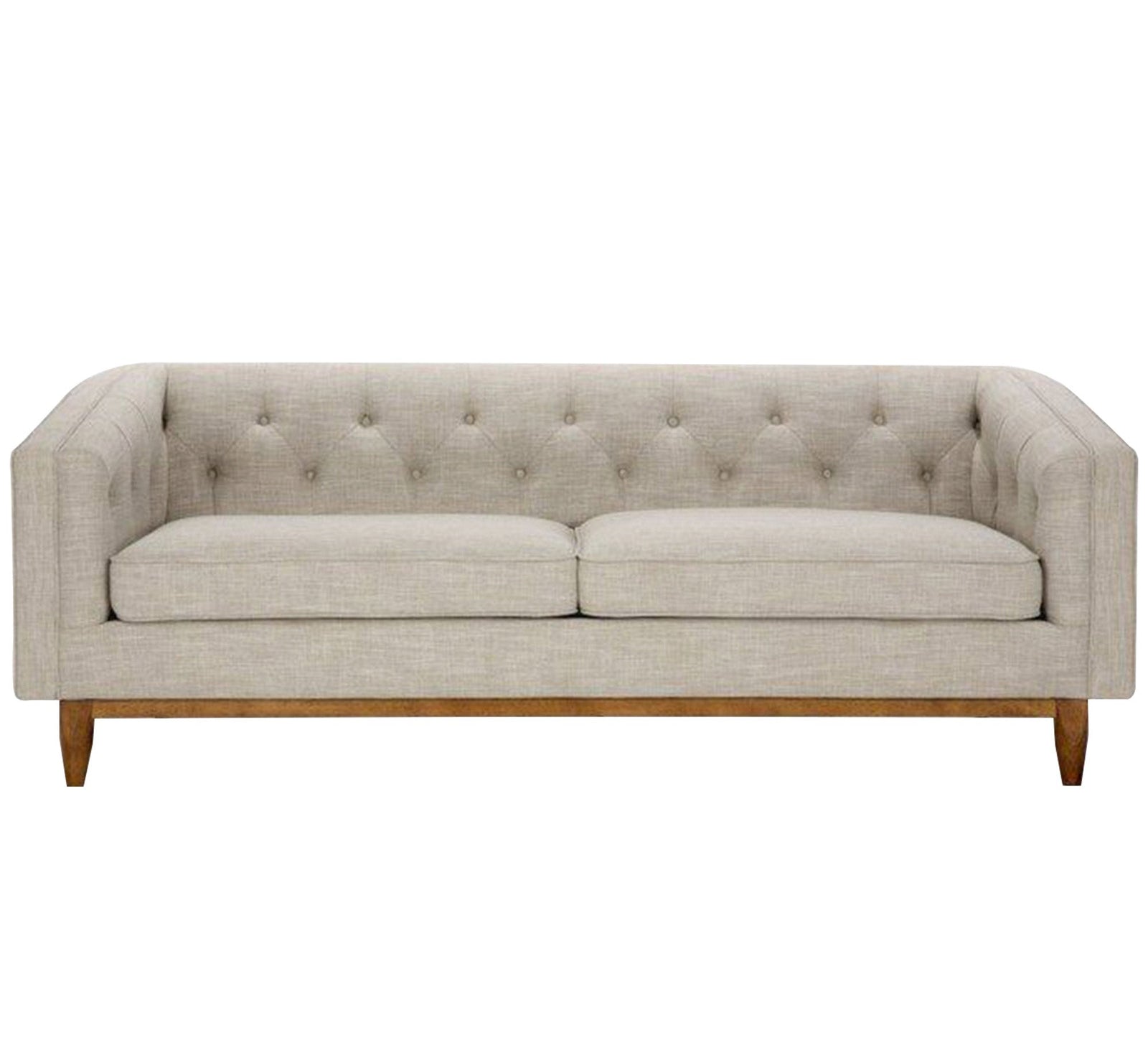 A beige sofa with capotonite grains, with armrests and backrest - Vitrine Furniture - Living room Sofas
