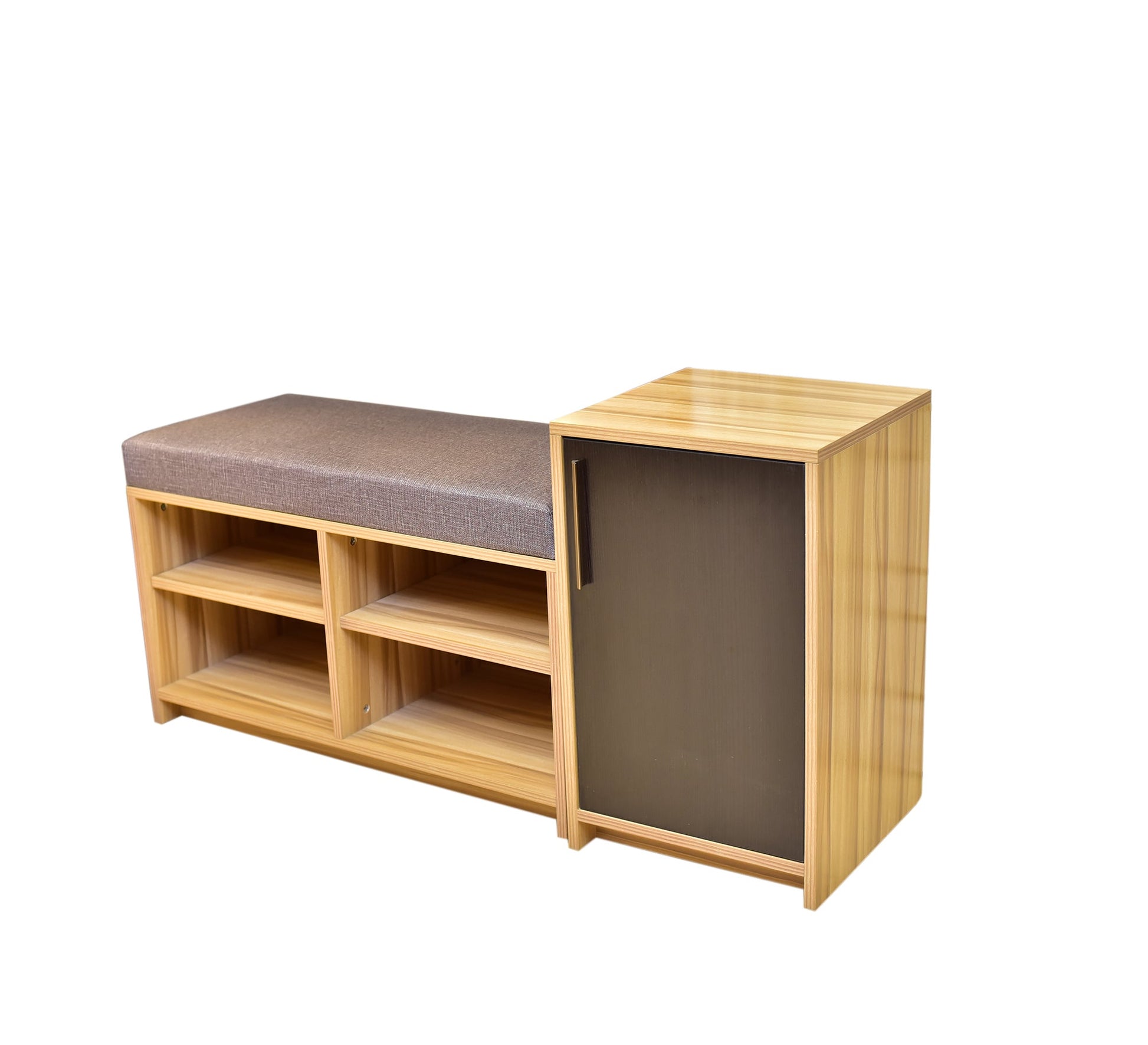 A bench seat with a closet for shoes - Vitrine Furniture - Shoe Racks