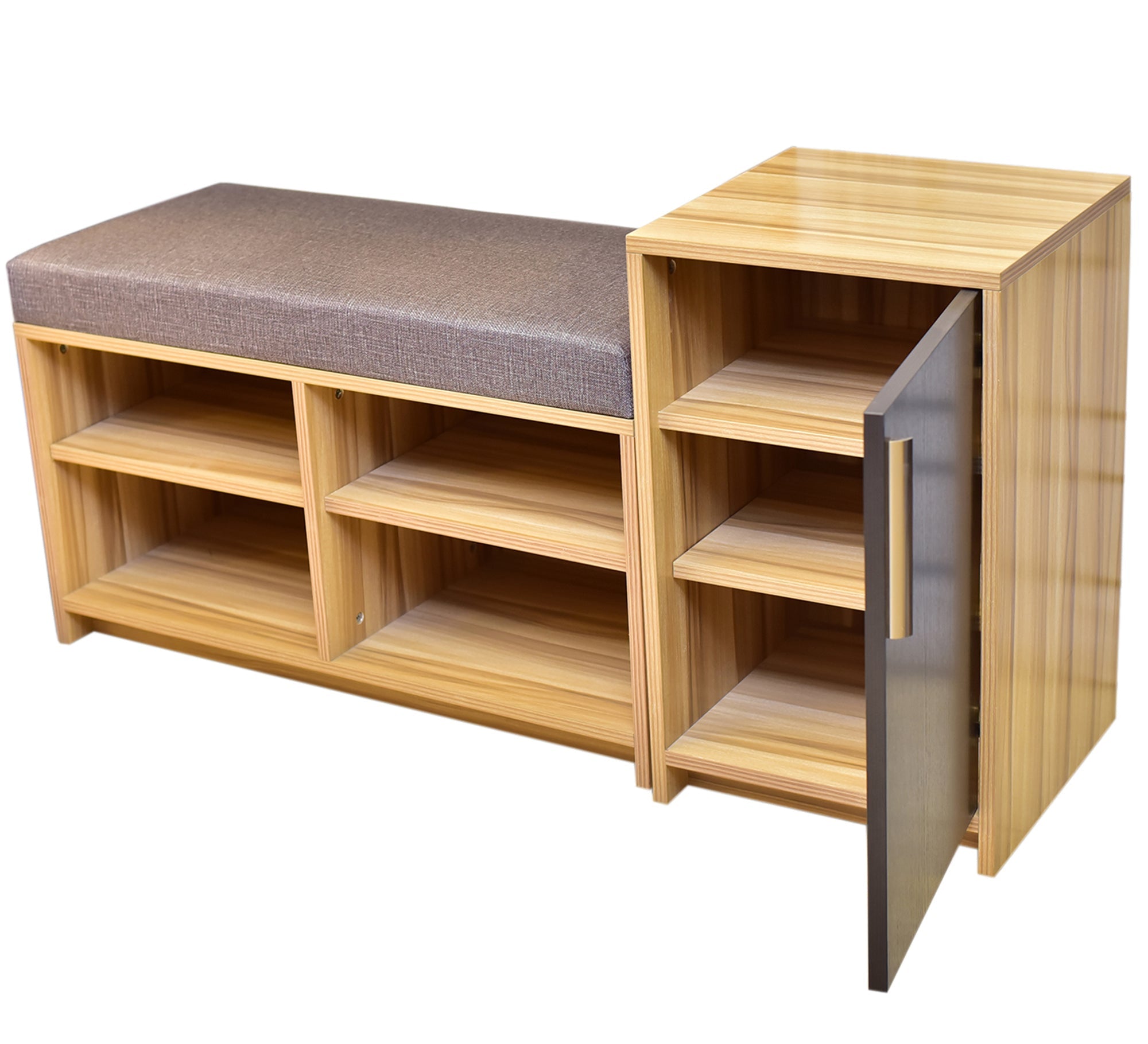 A bench seat with a closet for shoes - Vitrine Furniture - Shoe Racks