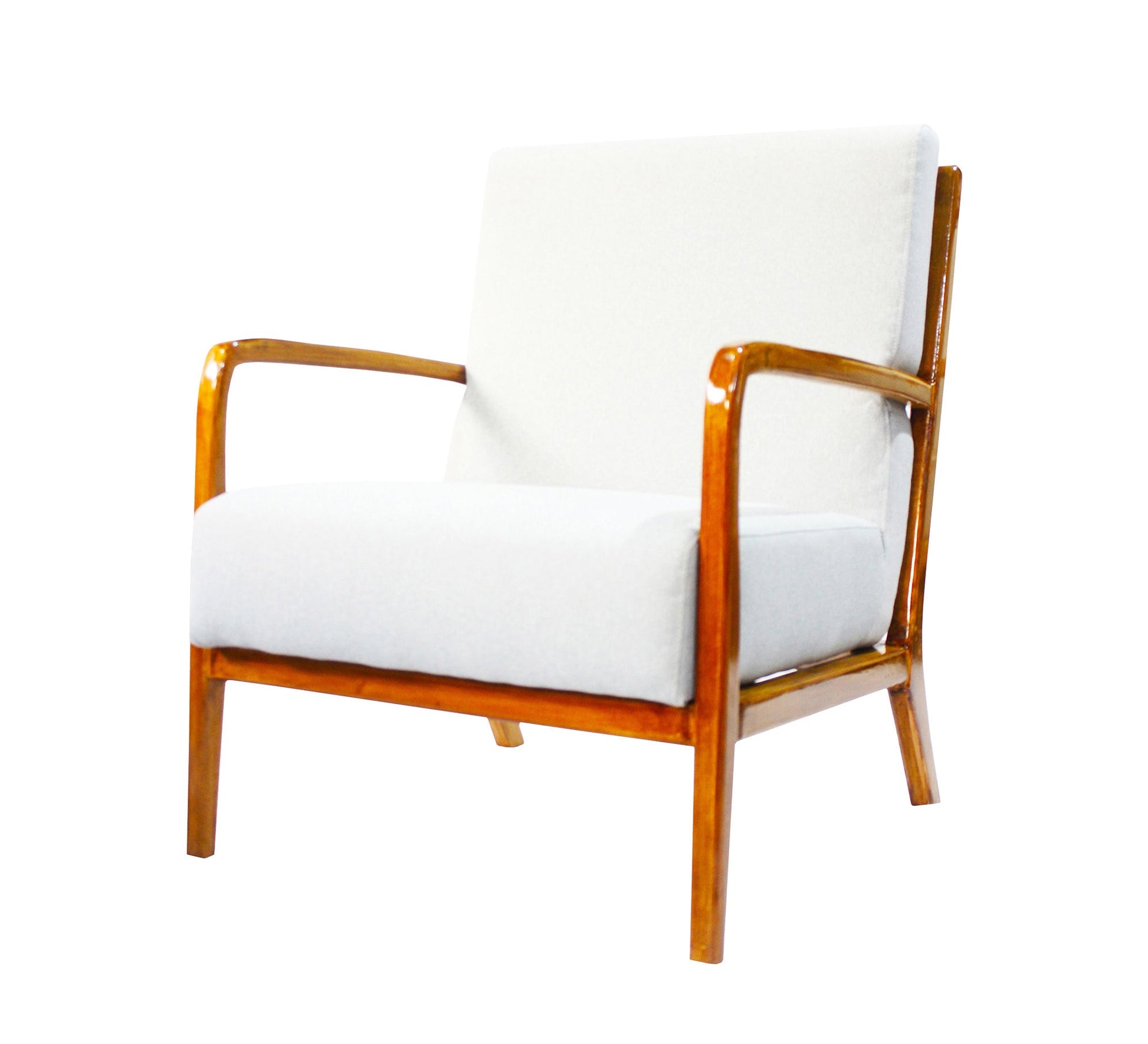 A chair with thin wooden armrests - Vitrine Furniture - Chairs & Chaise lounge