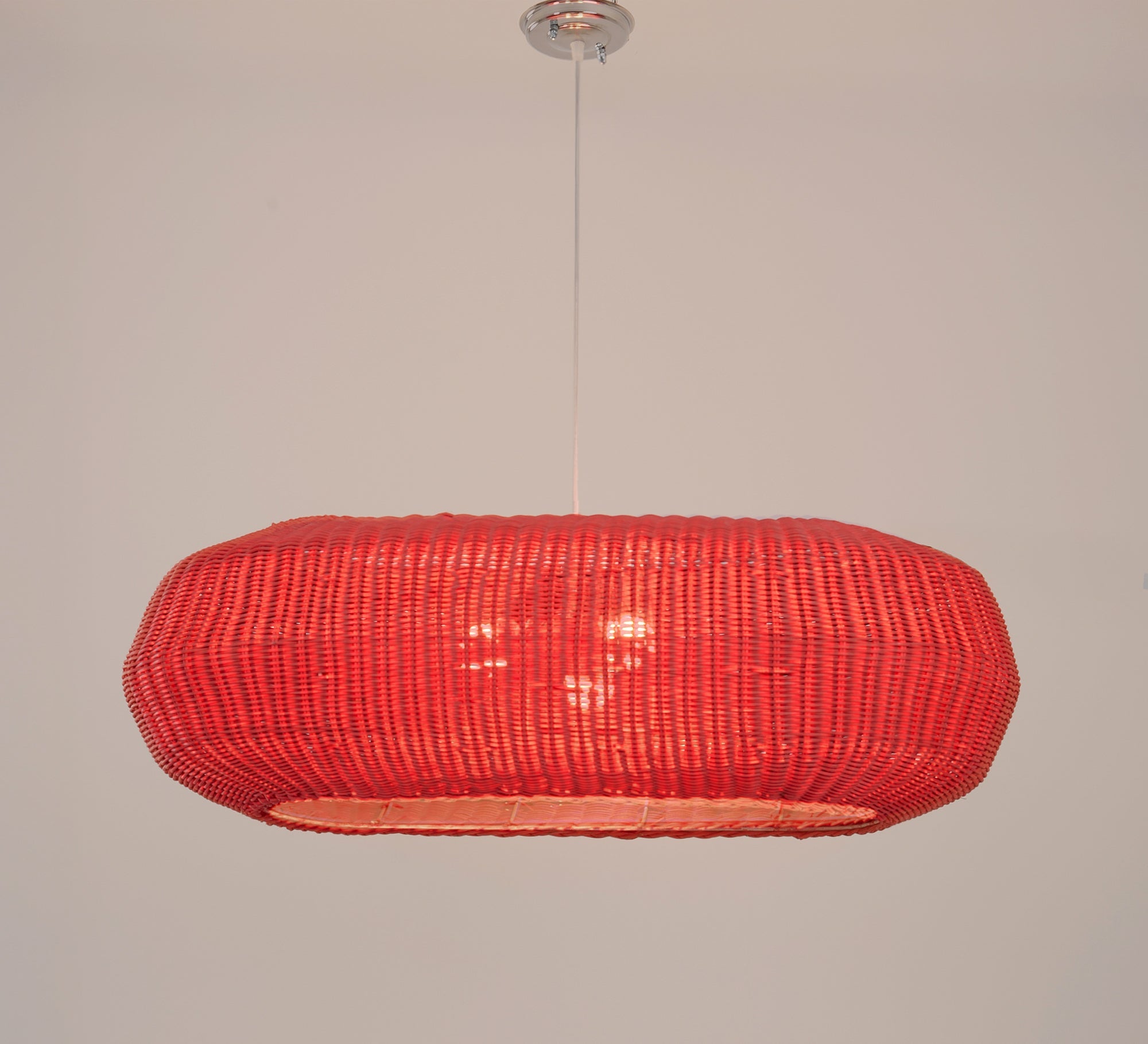 A chandelier in a bold red color - Vitrine Furniture - Ceiling lights