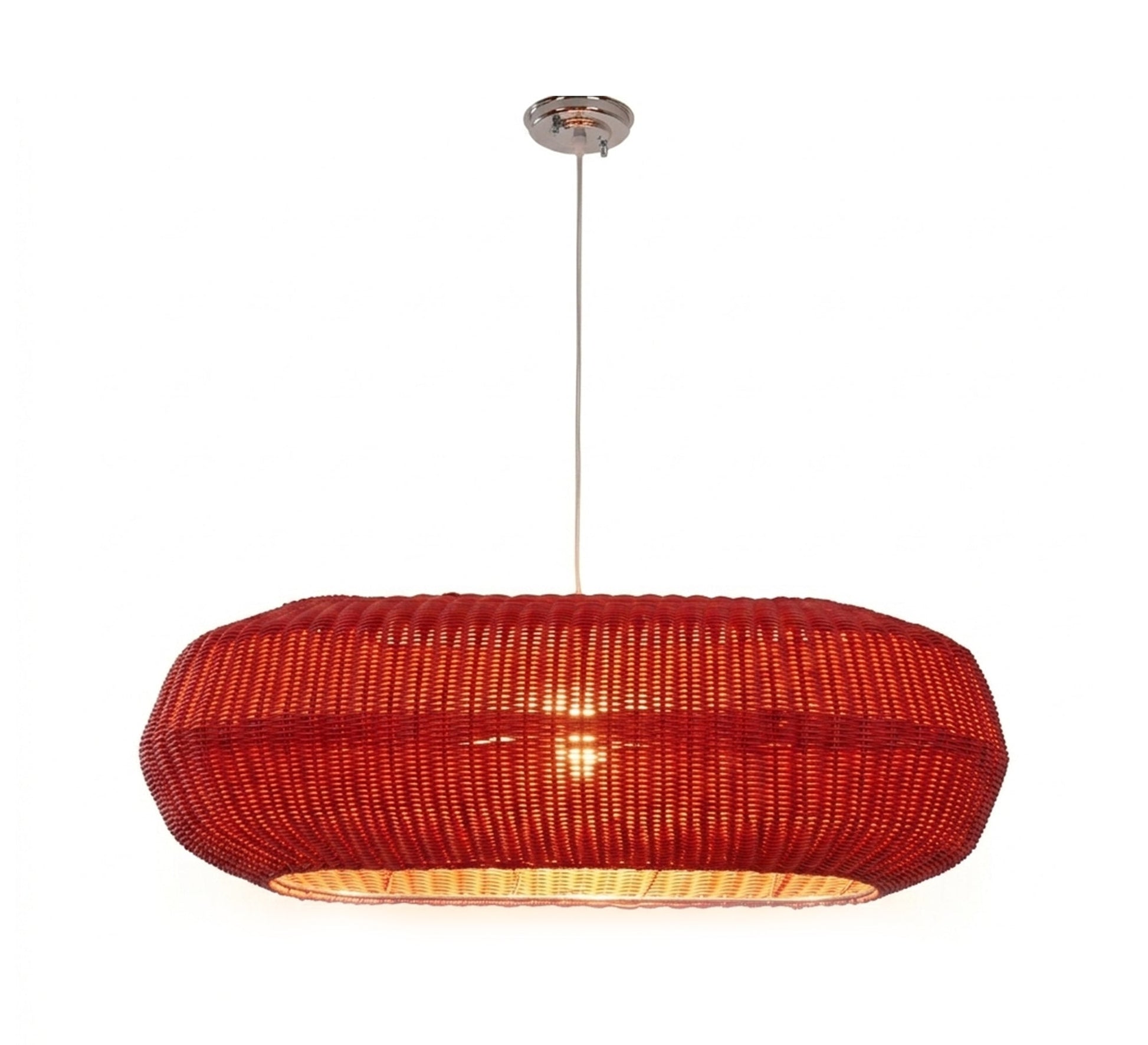 A chandelier in a bold red color - Vitrine Furniture - Ceiling lights
