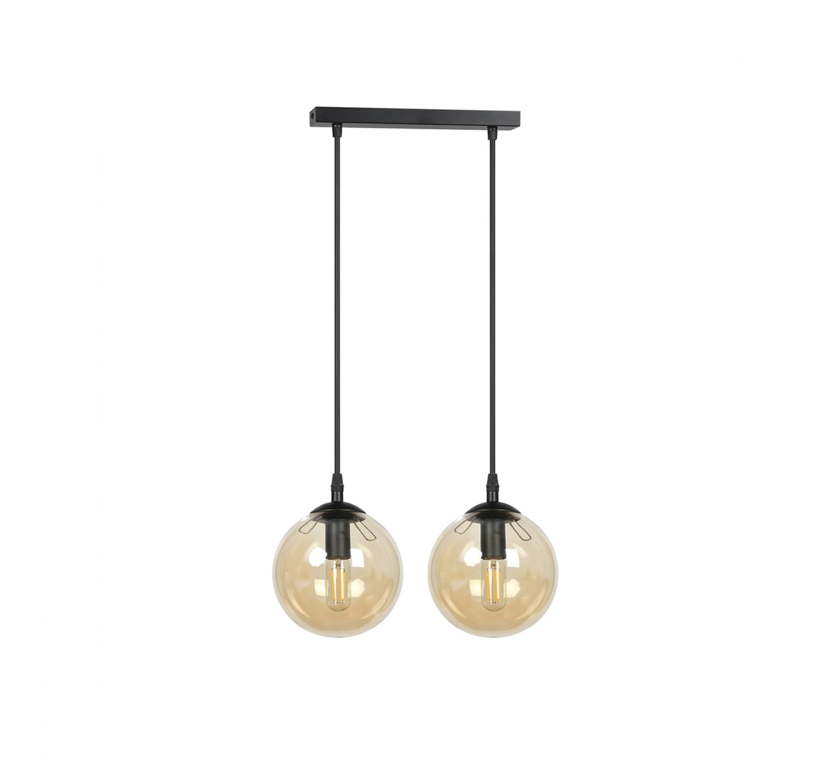 A chandelier with warm, amber lighting that touches the heart - Vitrine Furniture - Ceiling lights