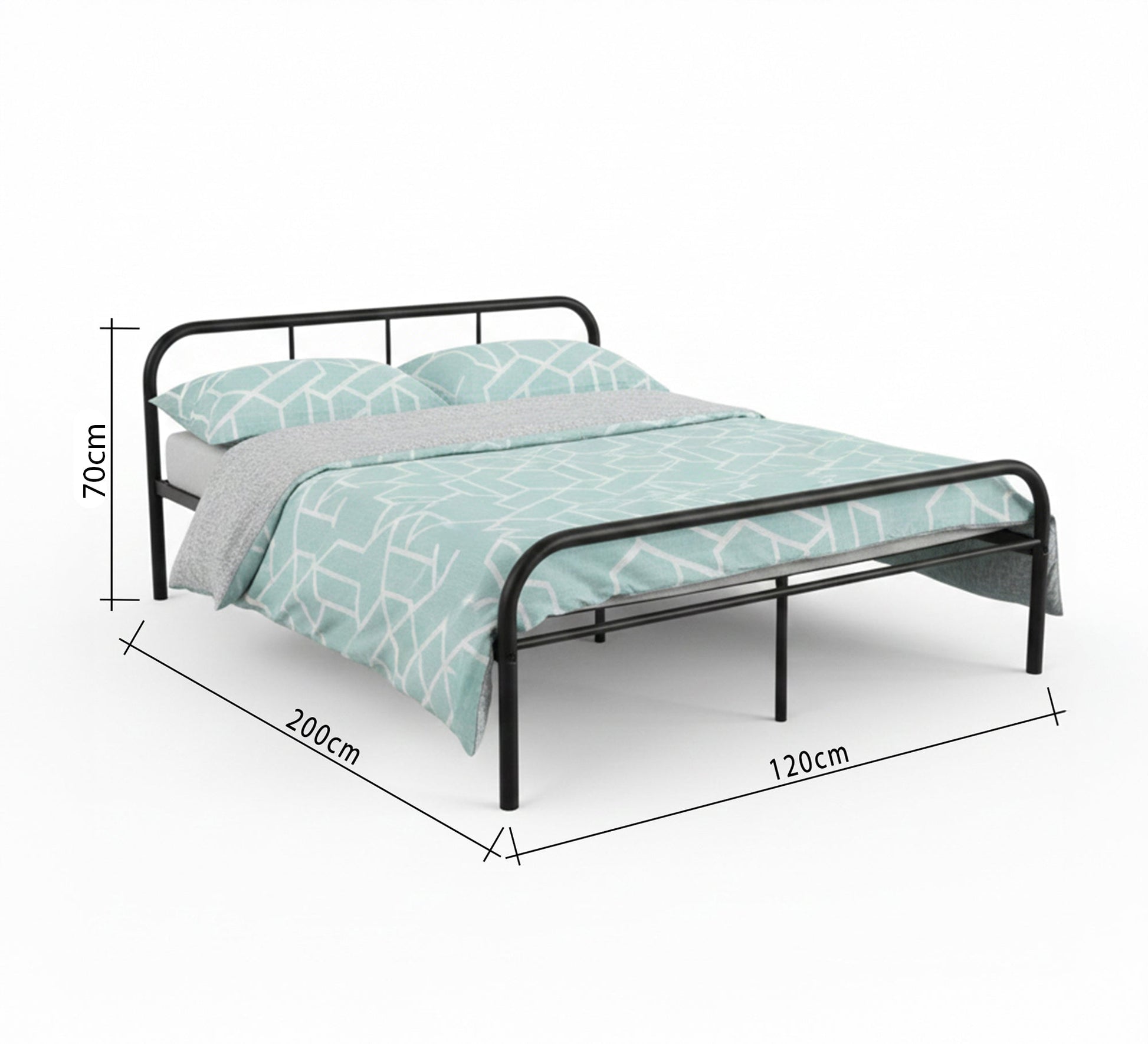 A charmingly designed iron bed - Vitrine Furniture - Furniture