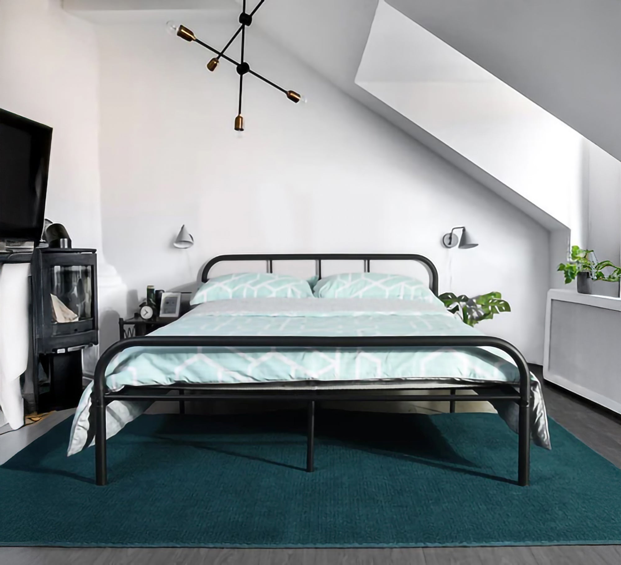 A charmingly designed iron bed - Vitrine Furniture - Furniture