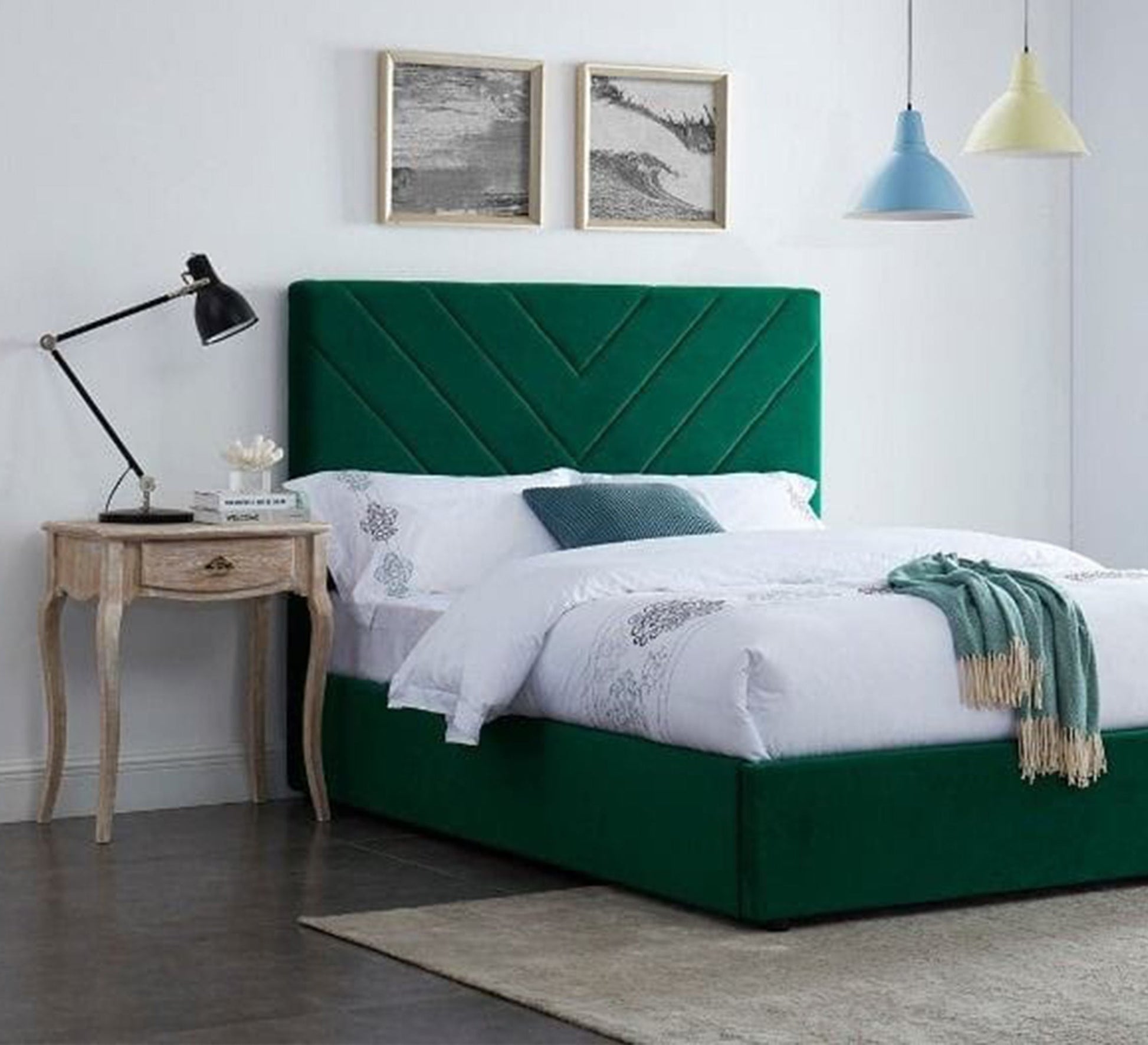 A cheerful green bed design - Vitrine Furniture - Furniture