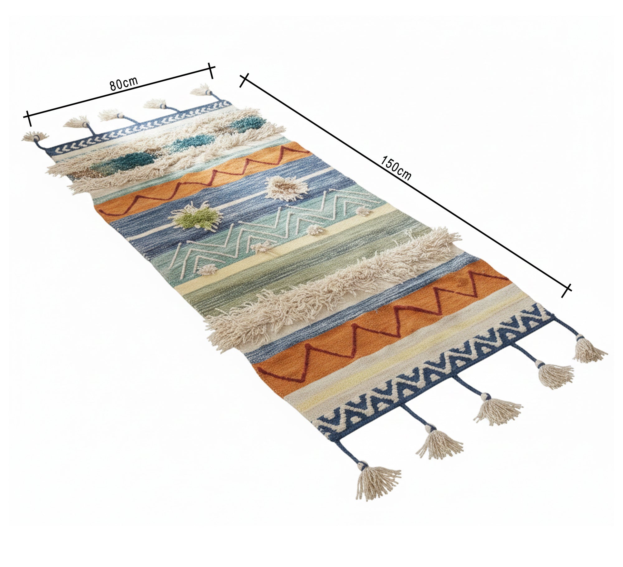 A cheerful rug in multiple colors - Vitrine Furniture - Accessories