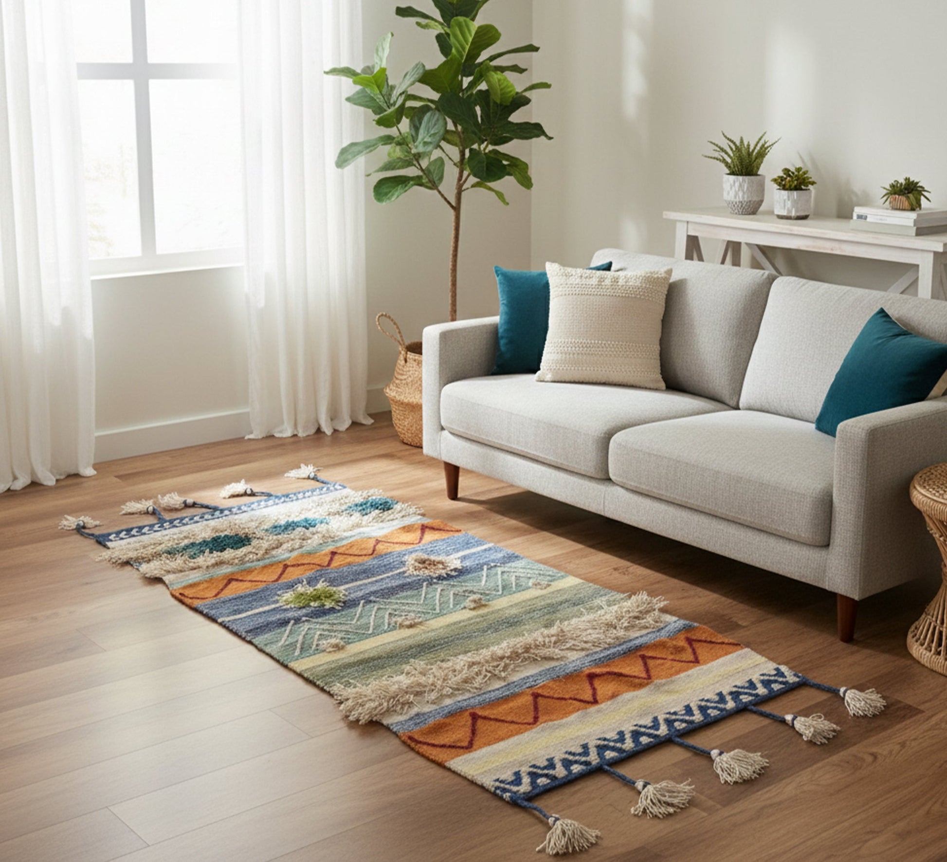 A cheerful rug in multiple colors - Vitrine Furniture - Accessories