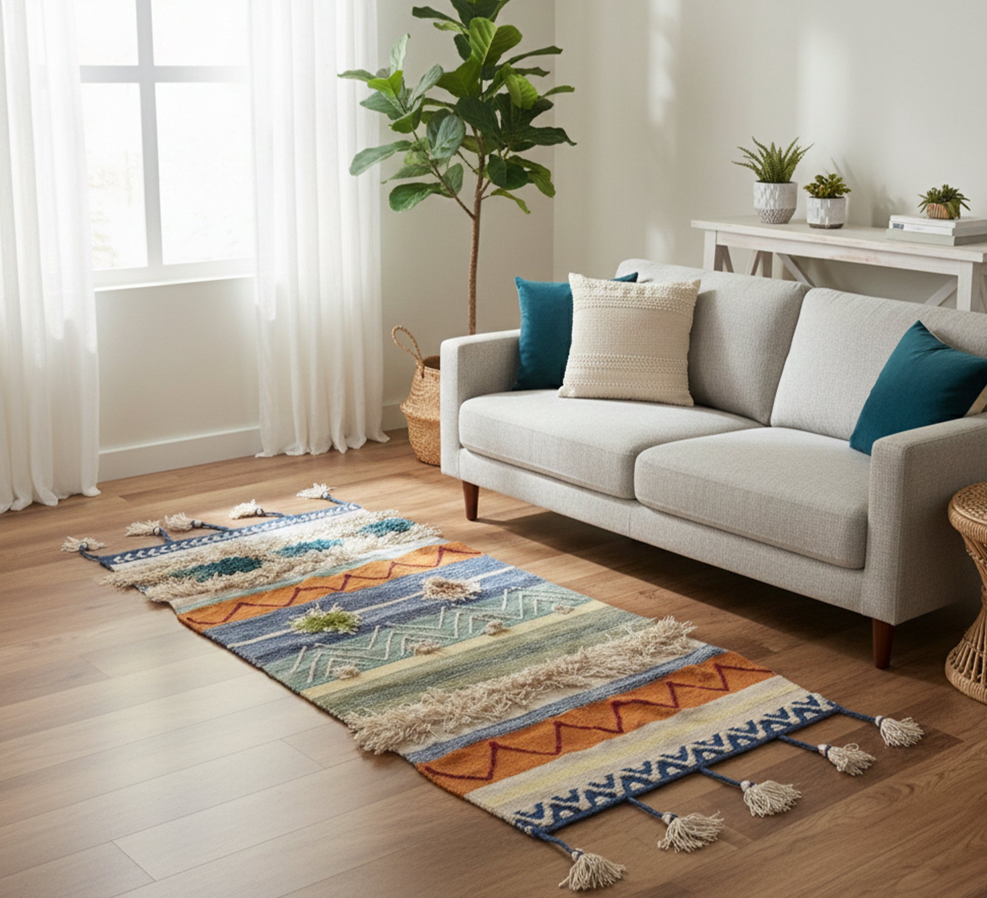 A cheerful rug in multiple colors - Vitrine Furniture - Accessories