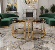A circular table with four small tables - Vitrine Furniture - Coffee Tables