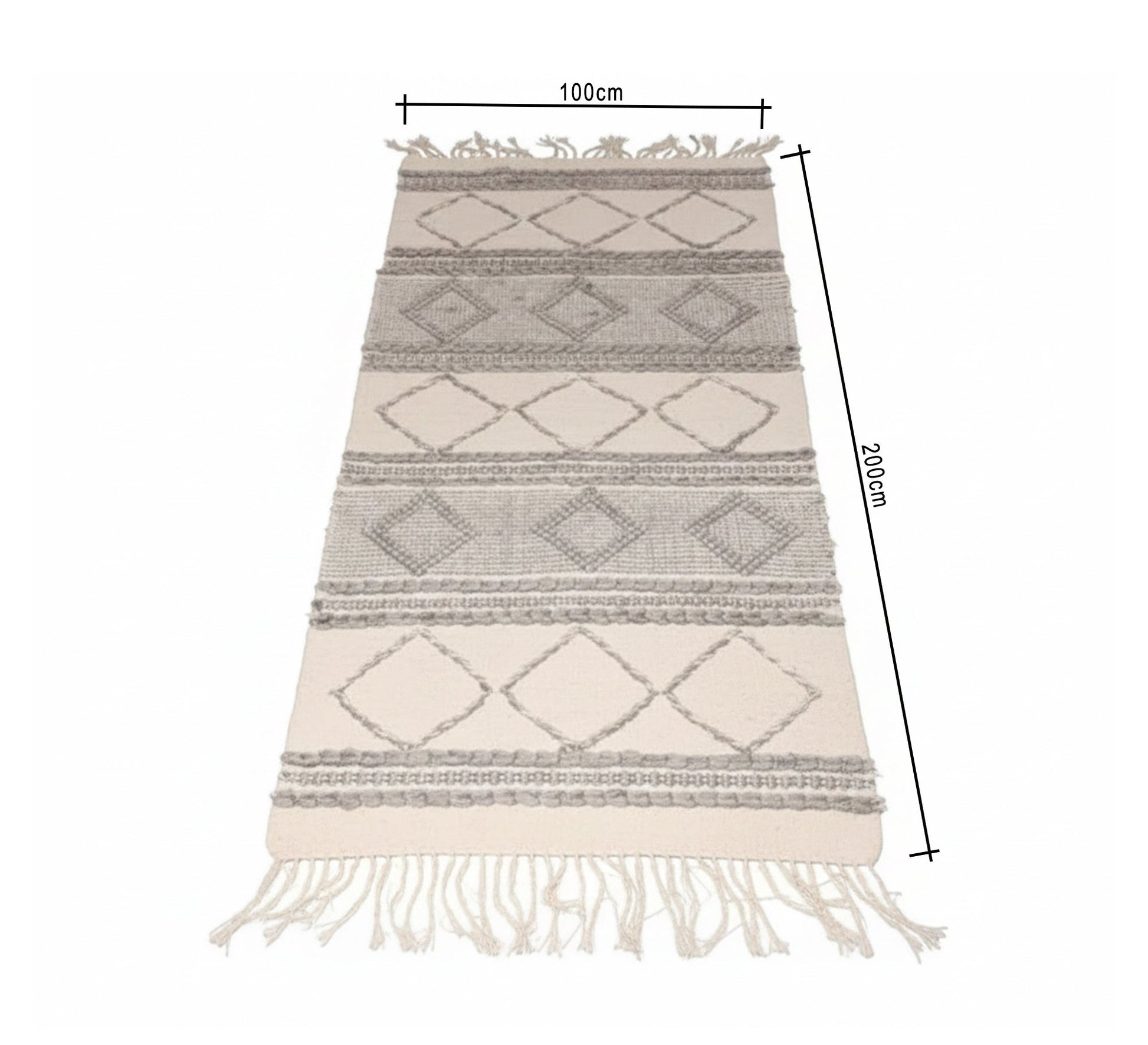 A classic rug with alternating geometric patterns - Vitrine Furniture - Accessories