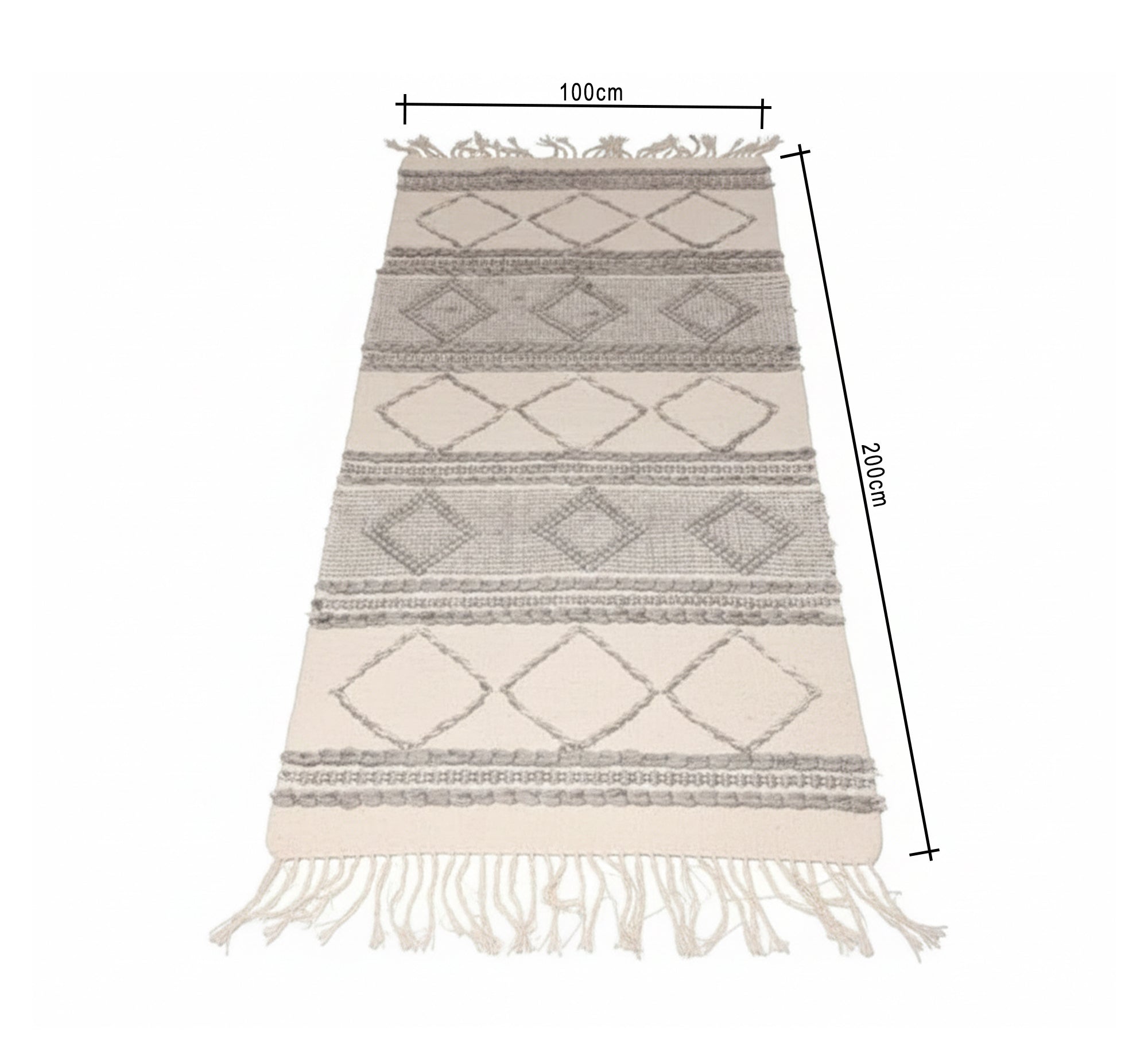 A classic rug with alternating geometric patterns - Vitrine Furniture - Accessories