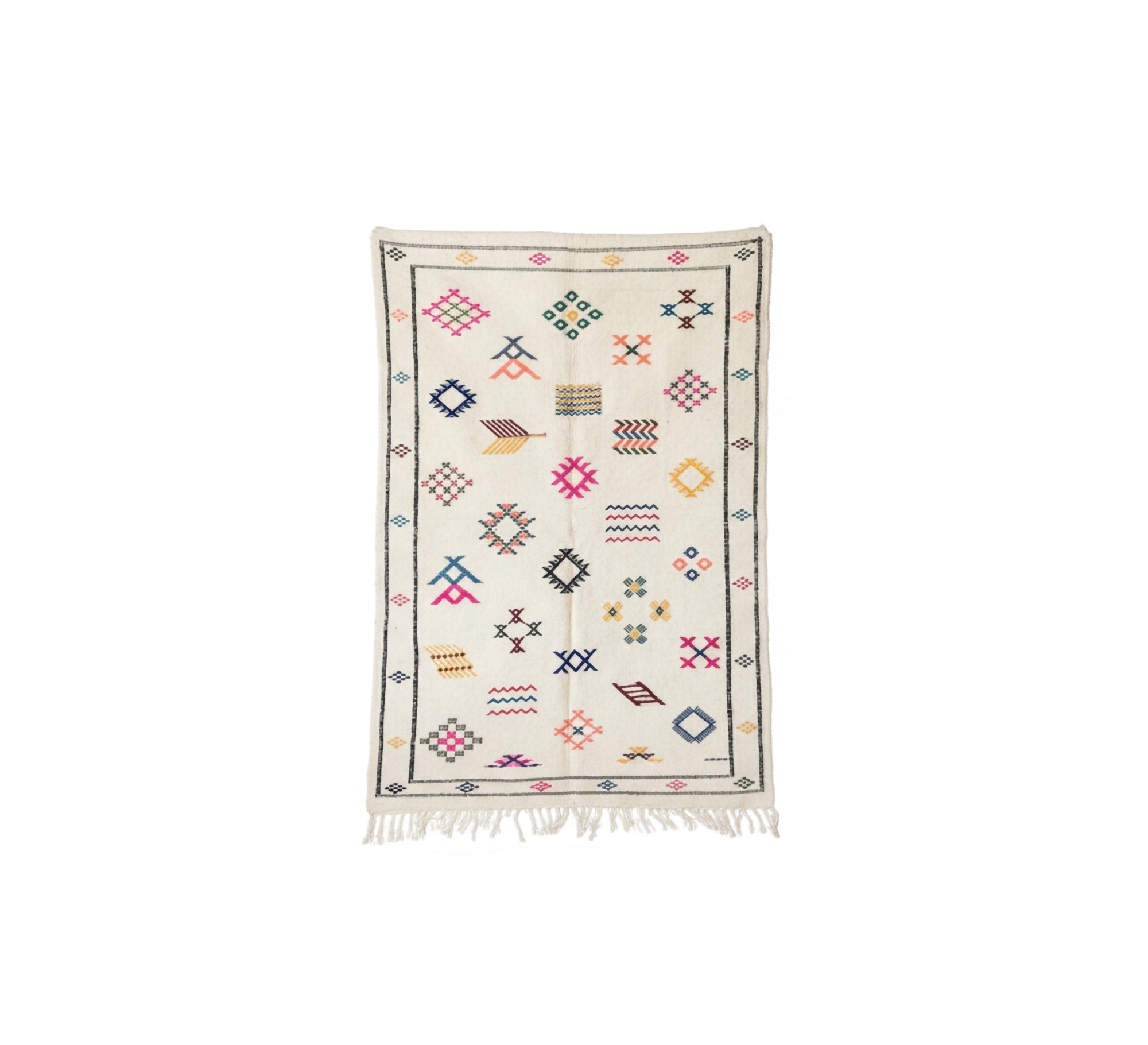 A colorful, soft, and cheerful Moroccan rug with a bohemian flair - Vitrine Furniture - Accessories