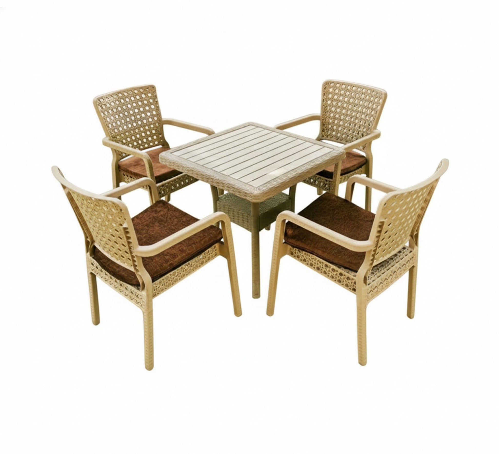 A comfortable and elegant beige outdoor seating set - Vitrine Furniture - Outdoor Products
