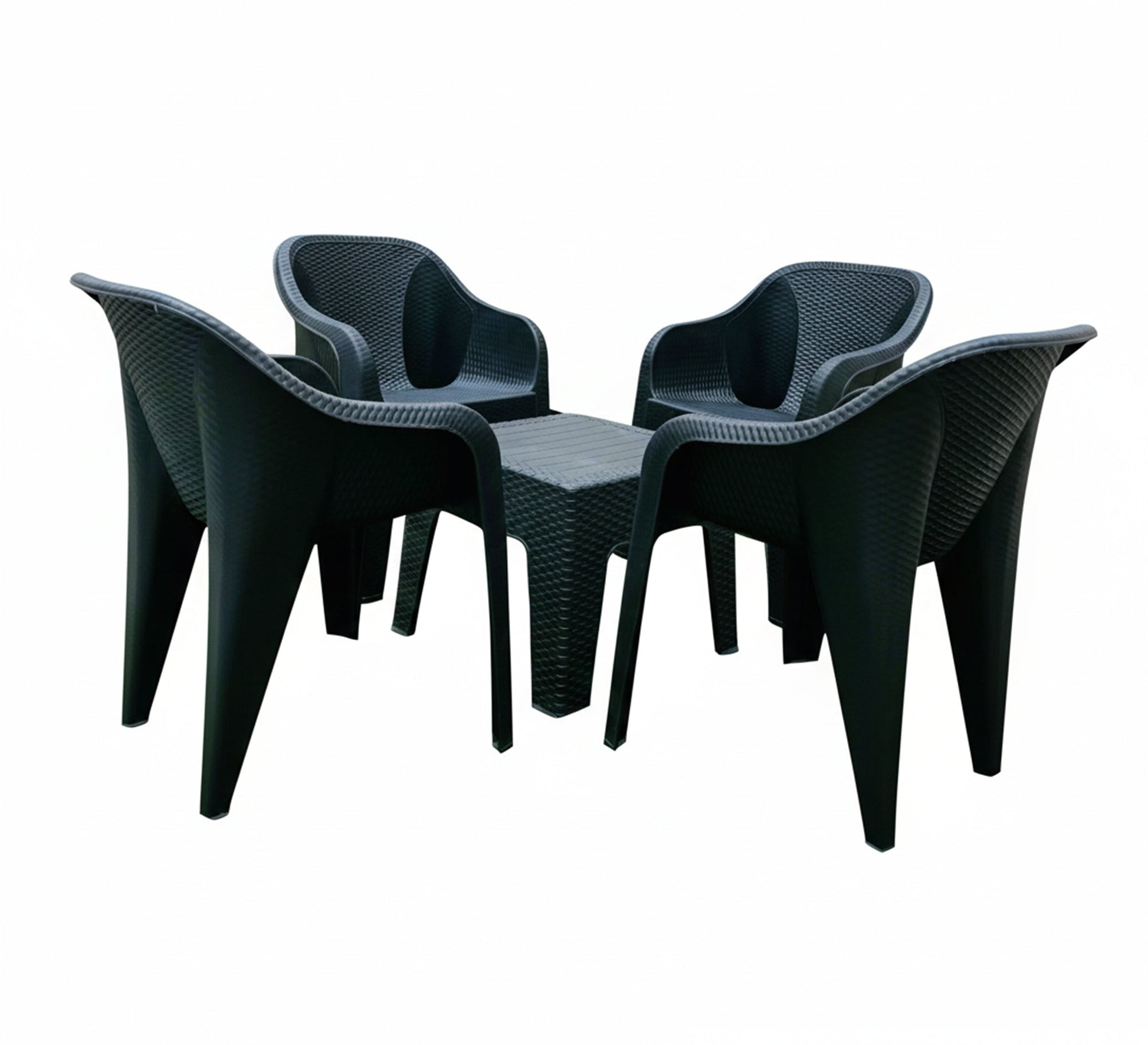 A comfortable and practical black patio set - Vitrine Furniture - Outdoor Products