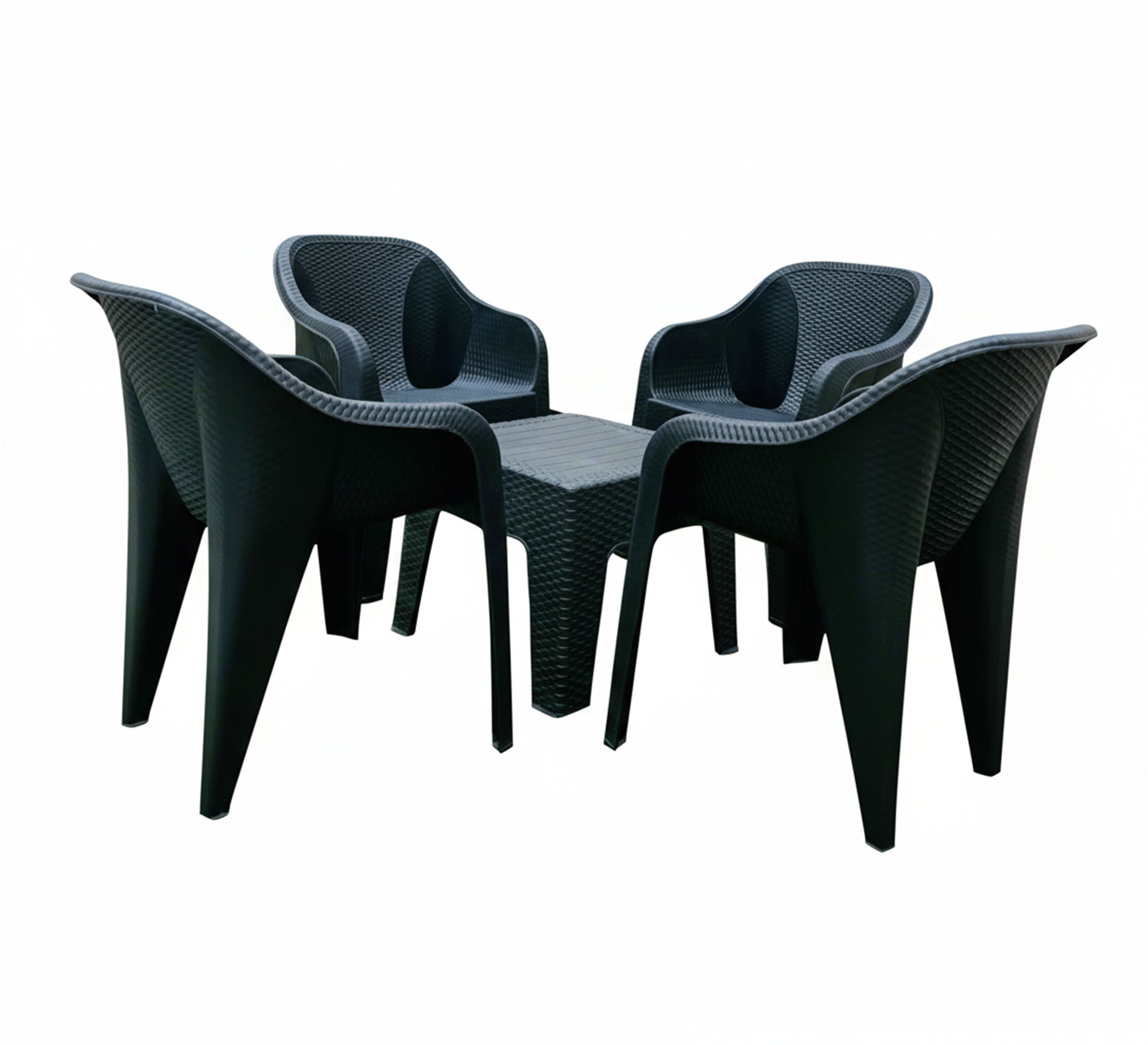 A comfortable and practical black patio set - Vitrine Furniture - Outdoor Products